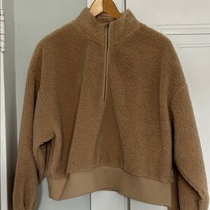 Athleta Brown Fleece Jacket